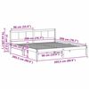 vidaXL Bedframe Wit 200 x 200 cm Massief grenenhout