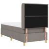 vidaXL Boxspringbed met matras met LED Taupe 90 x 200 cm Stof