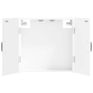 vidaXL Dartbord Kabinet HAARLEM Wit 52,5 x 10,5 x 53,5 cm Bewerkt hout