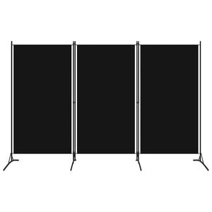 vidaXL Kamerscherm met 3 panelen 260x180 cm zwart
