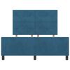 vidaXL Boxspringbed met hoofdeinde Donkerblauw 140 x 200 cm Fluweel