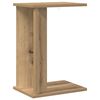 vidaXL Bijzettafel Artisan Eiken 35 x 25 x 50 cm Bewerkt hout