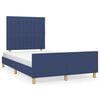 vidaXL Bedframe zonder matras 120x200 cm stof blauw