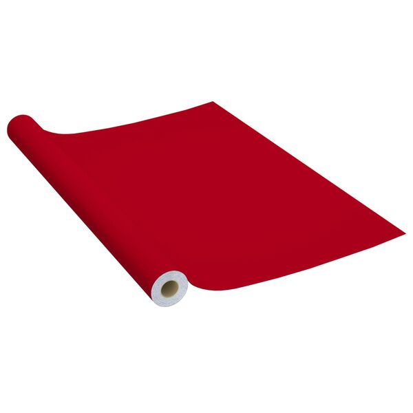 vidaXL Meubelfolie zelfklevend 500x90 cm PVC rood