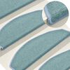 vidaXL Trapmatten 30 st 65x24x4 cm zeeblauw halfrond groot
