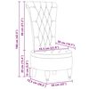 vidaXL HoogRugStoel Roze 56,5 x 70 x 110 cm Fluweel
