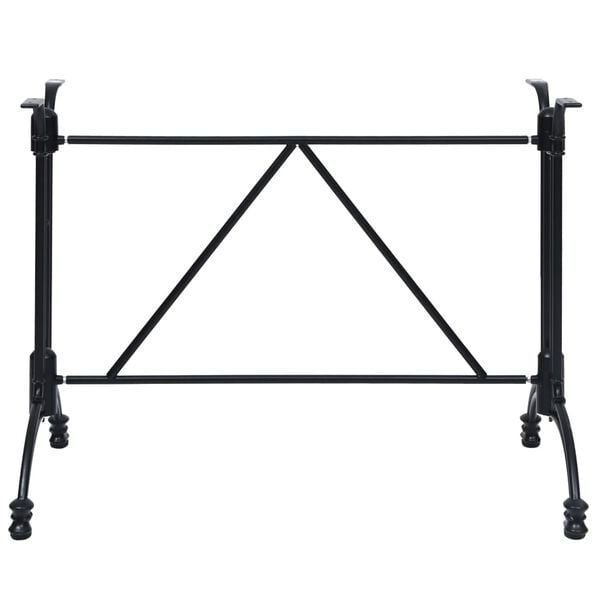 vidaXL Bistrotafelpoot 93x60x72 cm gietaluminium zwart
