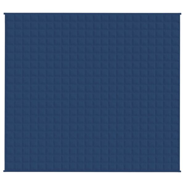 vidaXL Verzwaringsdeken 200x230 cm 9 kg stof blauw