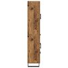 vidaXL Hoge kast met lade Oudhout 69,5 x 34 x 180 cm Bewerkt hout