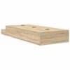 vidaXL Opbergbedframe met lade Sonoma Eiken 75 cm Bewerkt hout