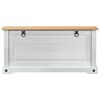 vidaXL Schoenenkast Corona Wit 99 x 32 x 49 cm Massief grenenhout