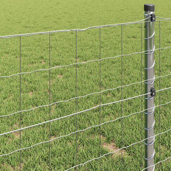 vidaXL Euro Hek Zilver 1.6 x 10 m Warmverzinkt ijzer