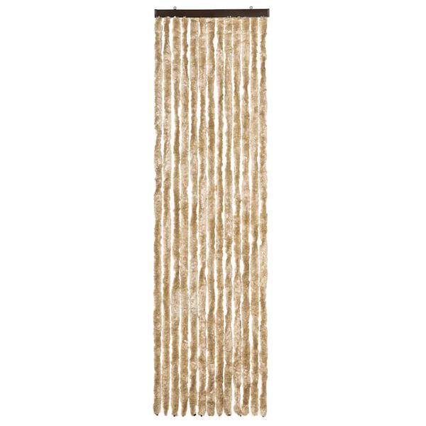 vidaXL Vliegengordijn 56x200 cm chenille beige