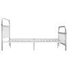 vidaXL Bedframe metaal wit 160x200 cm