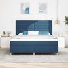 vidaXL Boxspringbed met matras met hoofdeinde Blauw 180 x 200 cm Stof