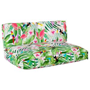 vidaXL Kussen Set Bloemen 3 pcs Multikleur Oxford Stof