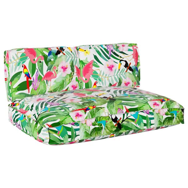 vidaXL Kussen Set Bloemen 3 pcs Multikleur Oxford Stof