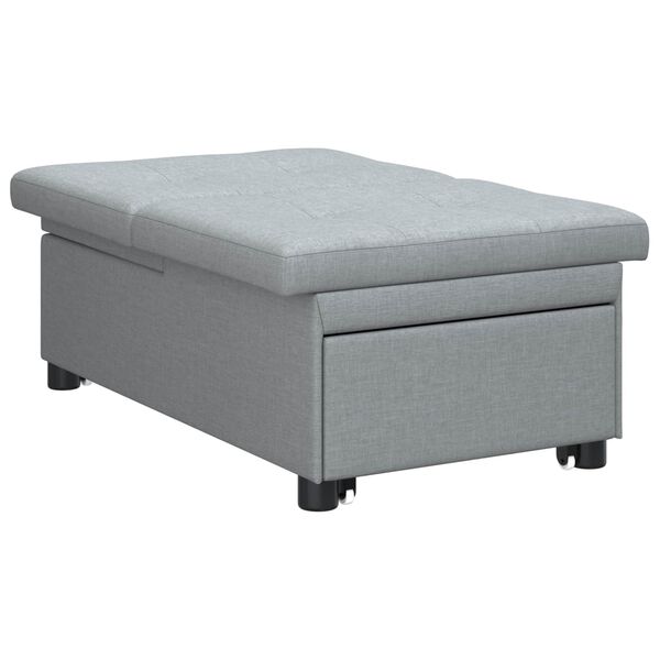 vidaXL Sofa Bed Lichtgrijs 194 x 67 x 37 cm Stof