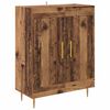 vidaXL Hoge kast 2 pcs Oudhout Bewerkt hout