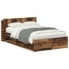 vidaXL Bedframe met opslag Oud hout 120 x 190 cm Bewerkt hout