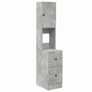 vidaXL Keukenkast Grijs 35 x 50 x 180 cm Bewerkt hout