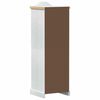 vidaXL Kasten met plank Wit 55 x 52 x 170 cm Massief grenenhout