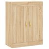 vidaXL Hoge kast 69,5x34x180 cm bewerkt hout sonoma eikenkleurig