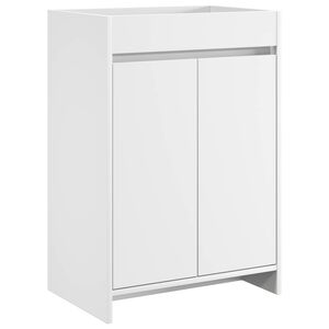 vidaXL Badkamer Onder Wasbak Kast Wit 56 x 37,5 x 81 cm Bewerkt hout