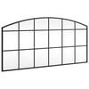 vidaXL Wandspiegel boog 100x50 cm ijzer zwart