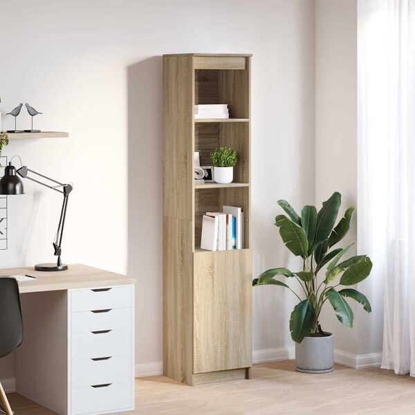 vidaXL Highboard 37,5x35x180 cm spaanplaat sonoma eikenkleurig