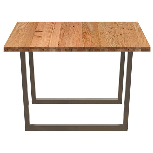 vidaXL Eettafel rechthoekig 180x120x74 cm massief eikenhout