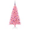 vidaXL Kerstboom met 150 LED met standaard Roze 150 cm PVC