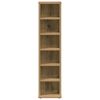 vidaXL Cd-kast 21x20x88 cm bewerkt hout artisanaal eikenkleurig