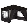 vidaXL Pop-up Feesttent Zwart 288 x 288 x 245 cm Oxford Stof