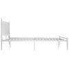 vidaXL Bedframe metaal wit 180x200 cm