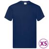 vidaXL Overhemd 5 pcs Blauw 5XL Katoen