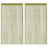 vidaXL Draadgordijnen 100x250 cm groen 2 st