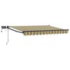vidaXL Handbediende luifel met LED's Groen, Geel, Anthraciet 3 x 2,5 m