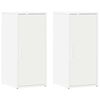 vidaXL Schoenenkasten 2 st 32x35x70 cm bewerkt hout wit