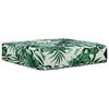 vidaXL Buiten Zitkussen Bladpatroon 40 x 40 x 8 cm 100% Polyester
