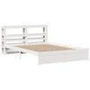 vidaXL Bedframe met hoofdeinde zonder matras 160x200 cm wit