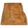 vidaXL Tafelblad met natuurlijke rand 110x40x2,5 cm massief mangohout