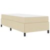 vidaXL Boxspringbed Cr&egrave;me 80 x 200 cm Stof