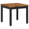 vidaXL Salontafel Naturel en Zwart 40 x 40,5 x 36 cm