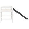 vidaXL Kinderhoogslaper zonder matras massief grenenhout wit 90x190 cm