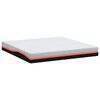 vidaXL Matras Wit en Grijs 200 x 200 cm Traagschuim
