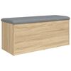 vidaXL Opbergbank Sonoma eiken 102x42x45 cm bewerkt hout