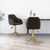 vidaXL Eetkamerstoelen draaibaar 2 st fluweel donkergrijs