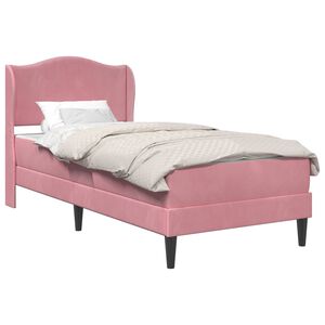 vidaXL Bedframe met hoofdeinde Roze 80 x 200 cm Fluweel