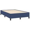 vidaXL Boxspring met matras en LED stof blauw 120x190 cm